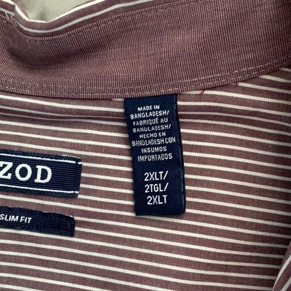 NWT Izod men’s long sleeve button up shirt in size 2XL - Picture 3 of 5